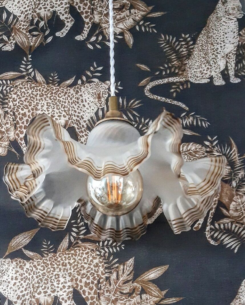 Vintage umbrella pendant lamp