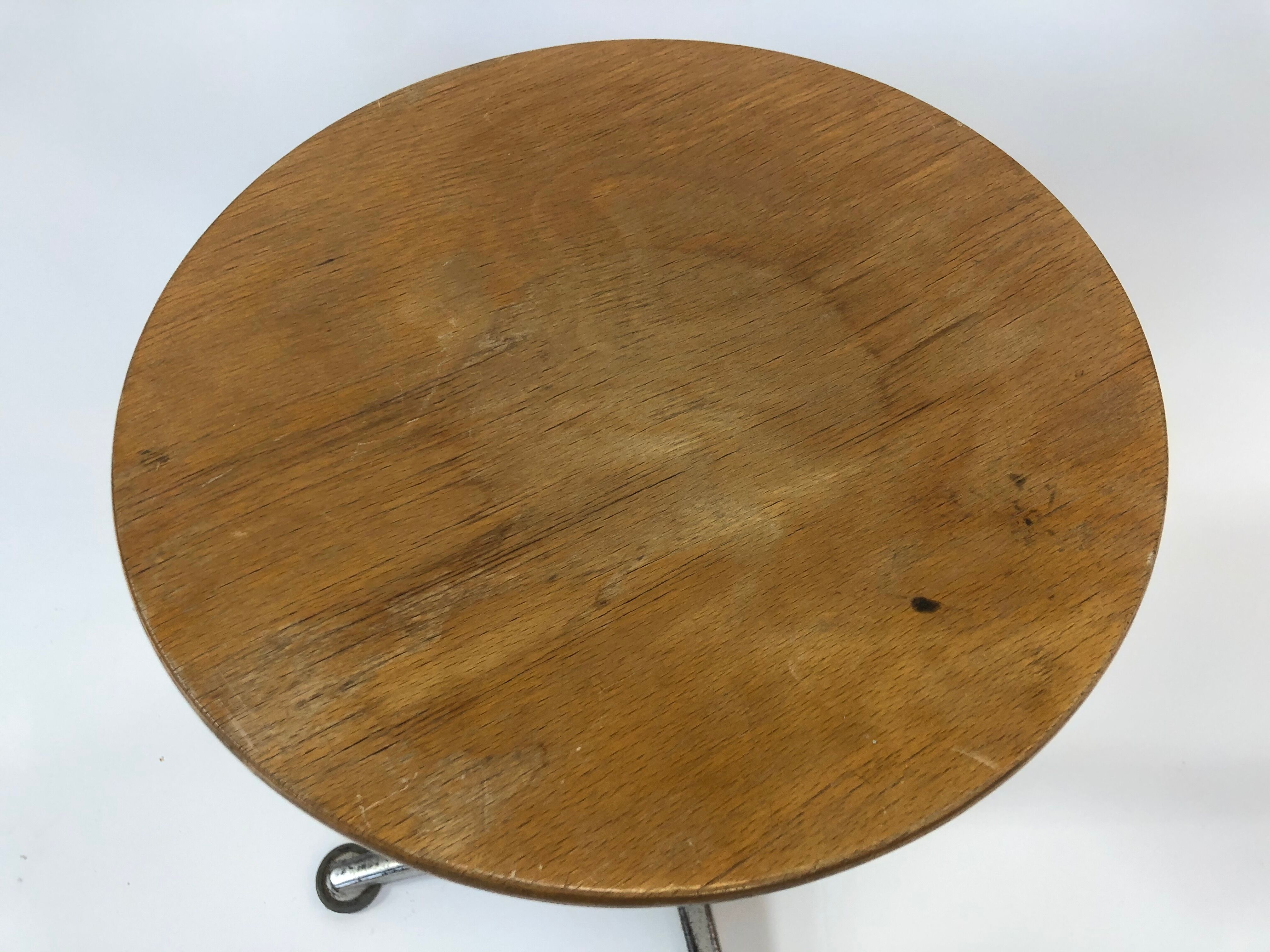 Vintage stool work tabouret by Friso Kramer Ahrend de Cirkel