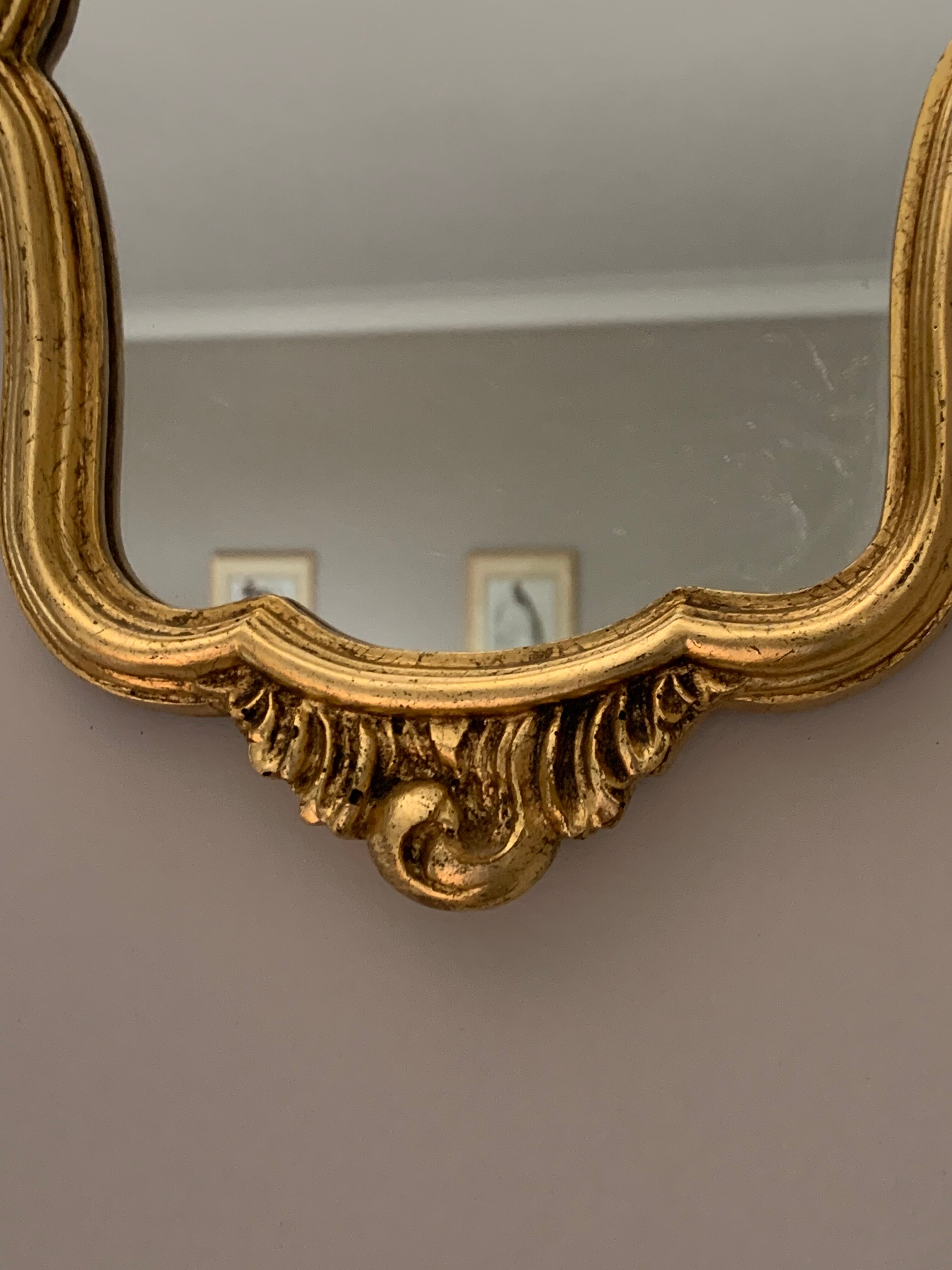 Golden mirror baroque style