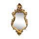 Vintage Rococo wall mirror in gilded resin
