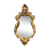 Vintage Rococo wall mirror in gilded resin