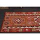 1970s Turkish Oushak Handmade Wool Cotton Orange Runner Rug 79x254