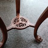 Old side table harness marble top
