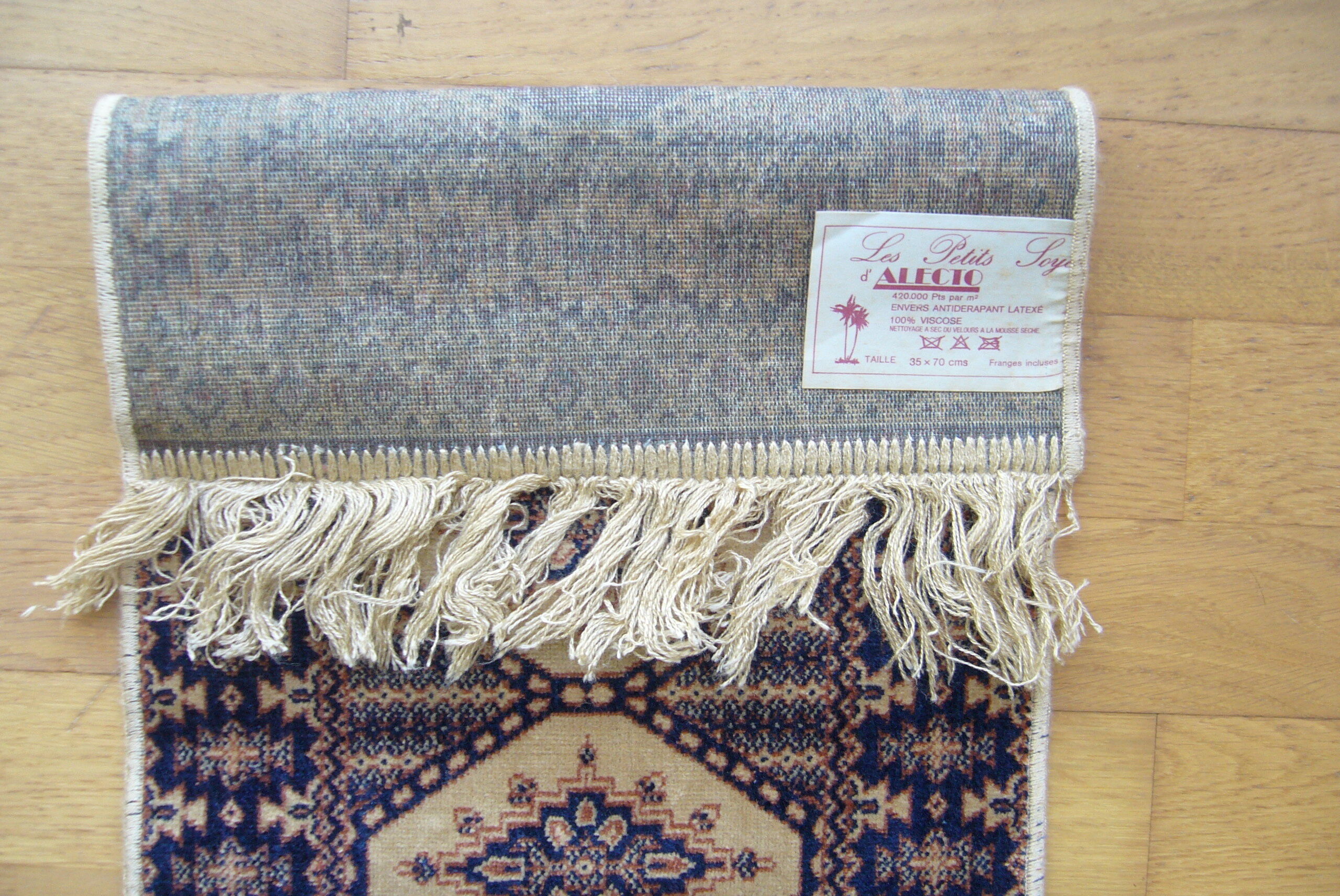 Three oriental rugs 35 x 70 cm