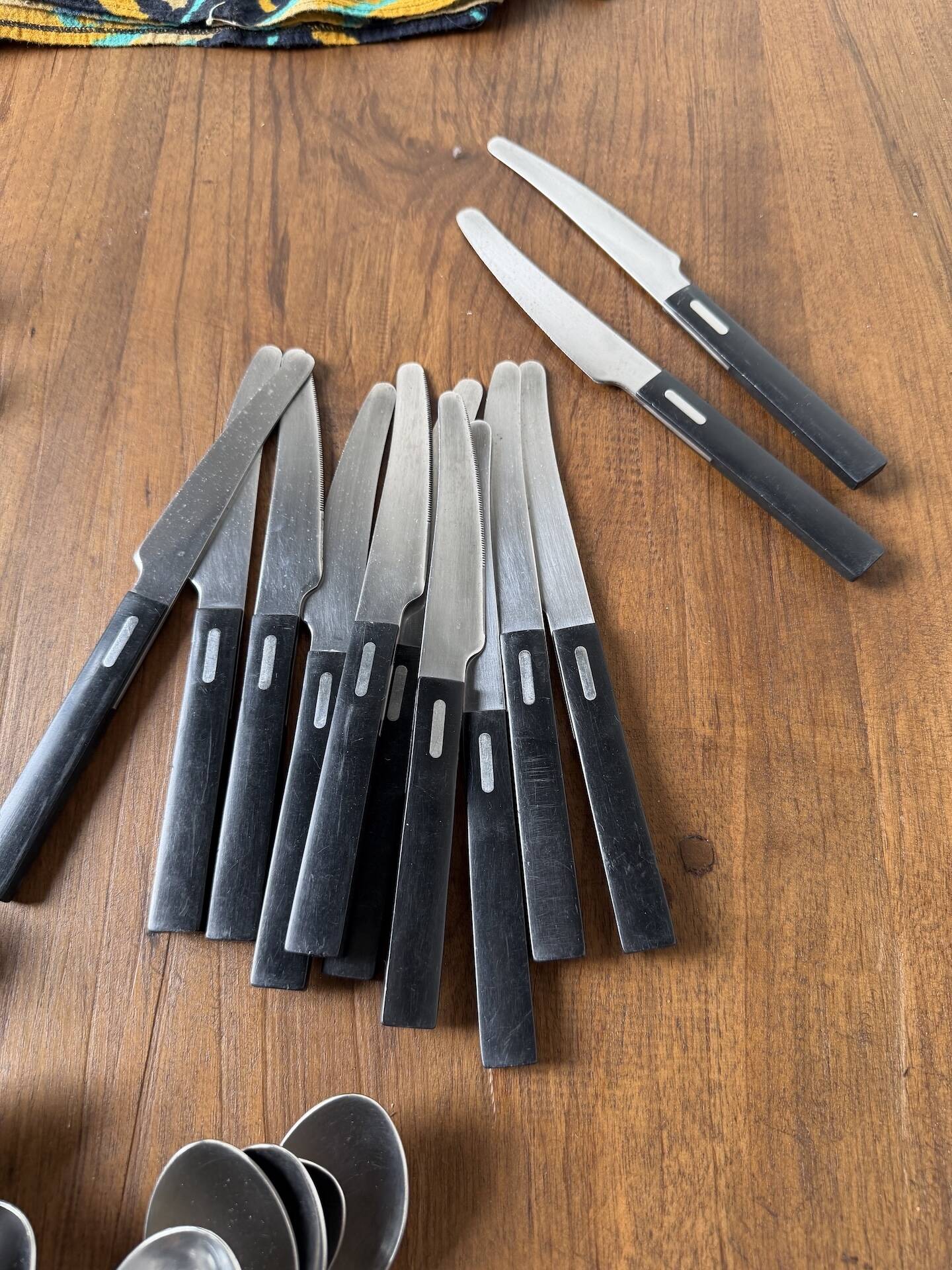 Lot of vintage Ikea cutlery by Olle Gyllang.