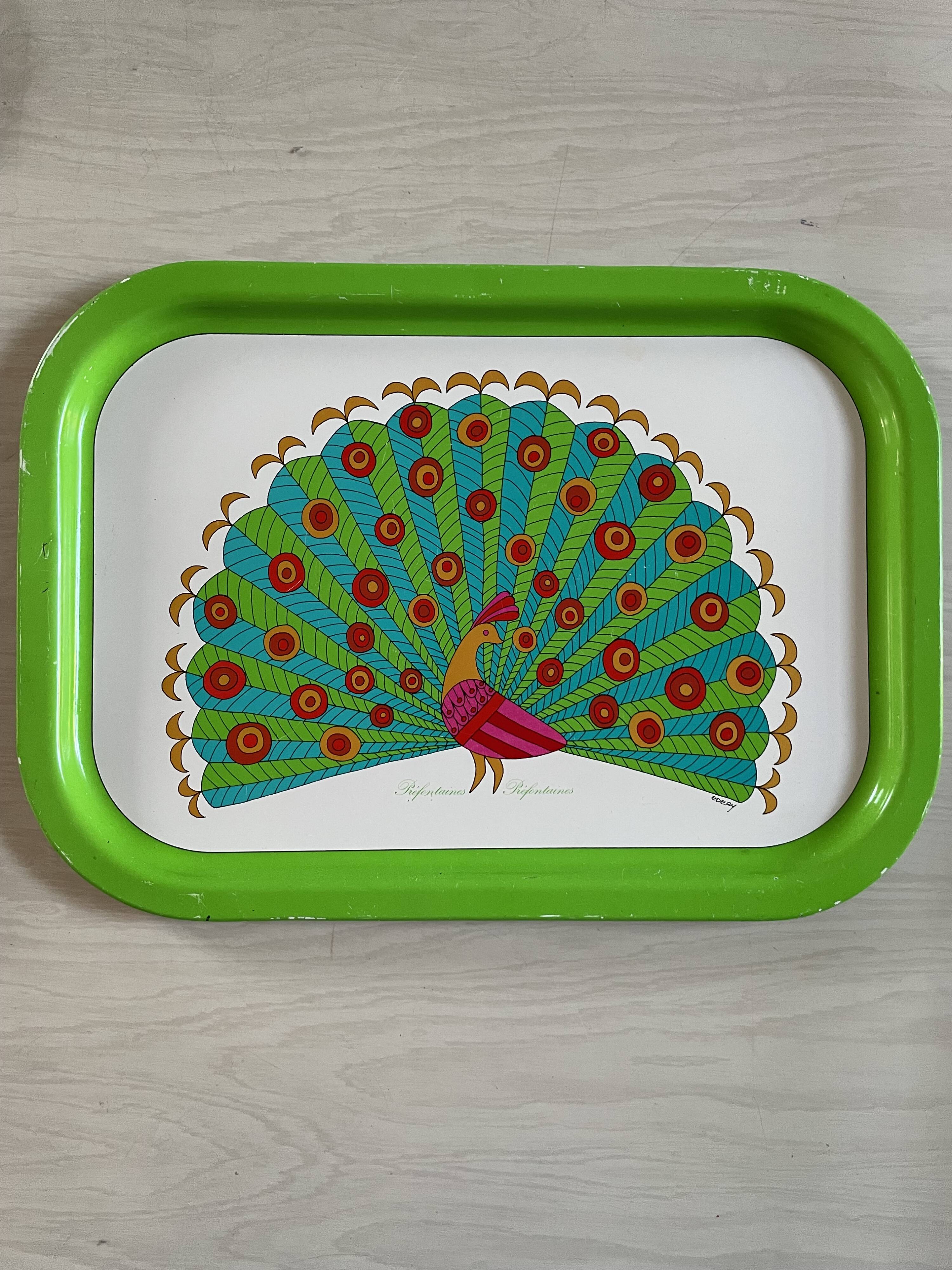 Vintage metal tray