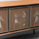 Buffet en bois vintage moderne des années 1950