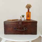 Wooden military suitcase from the 1950s