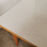 Square dining table, wood and formica, 1960s