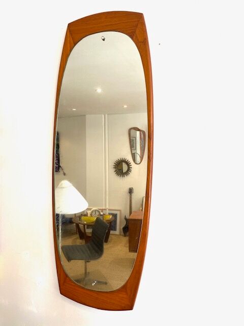 Rectangular teak mirror circa 1960