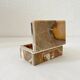 Vintage 60s rectangular onyx alabaster jewelry box