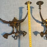 Ensemble de deux patères doubles