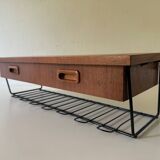 Vintage Norwegian Floating Teak Wall Shelf, 1960s