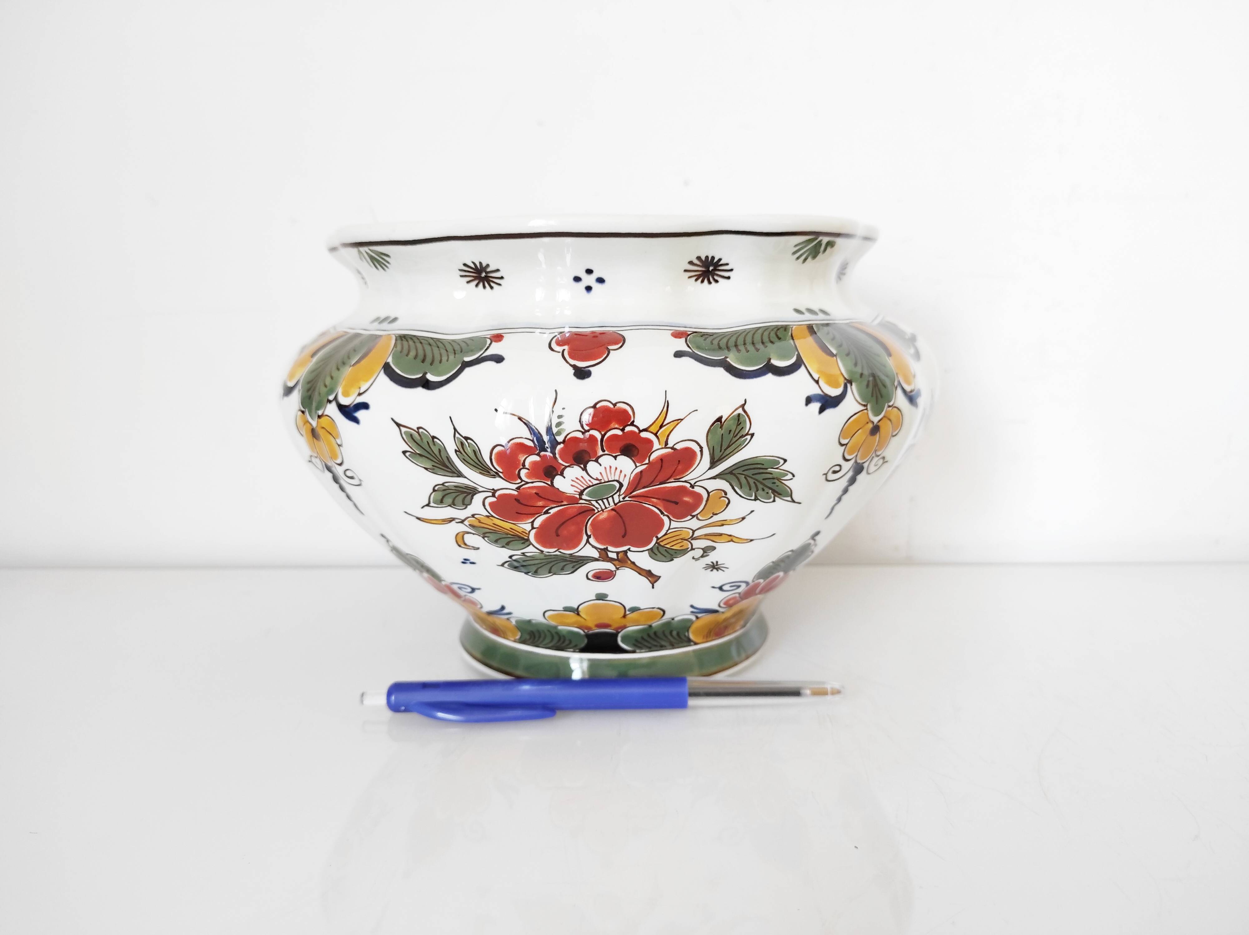 Delft Porceleyne Flower Pot Cache