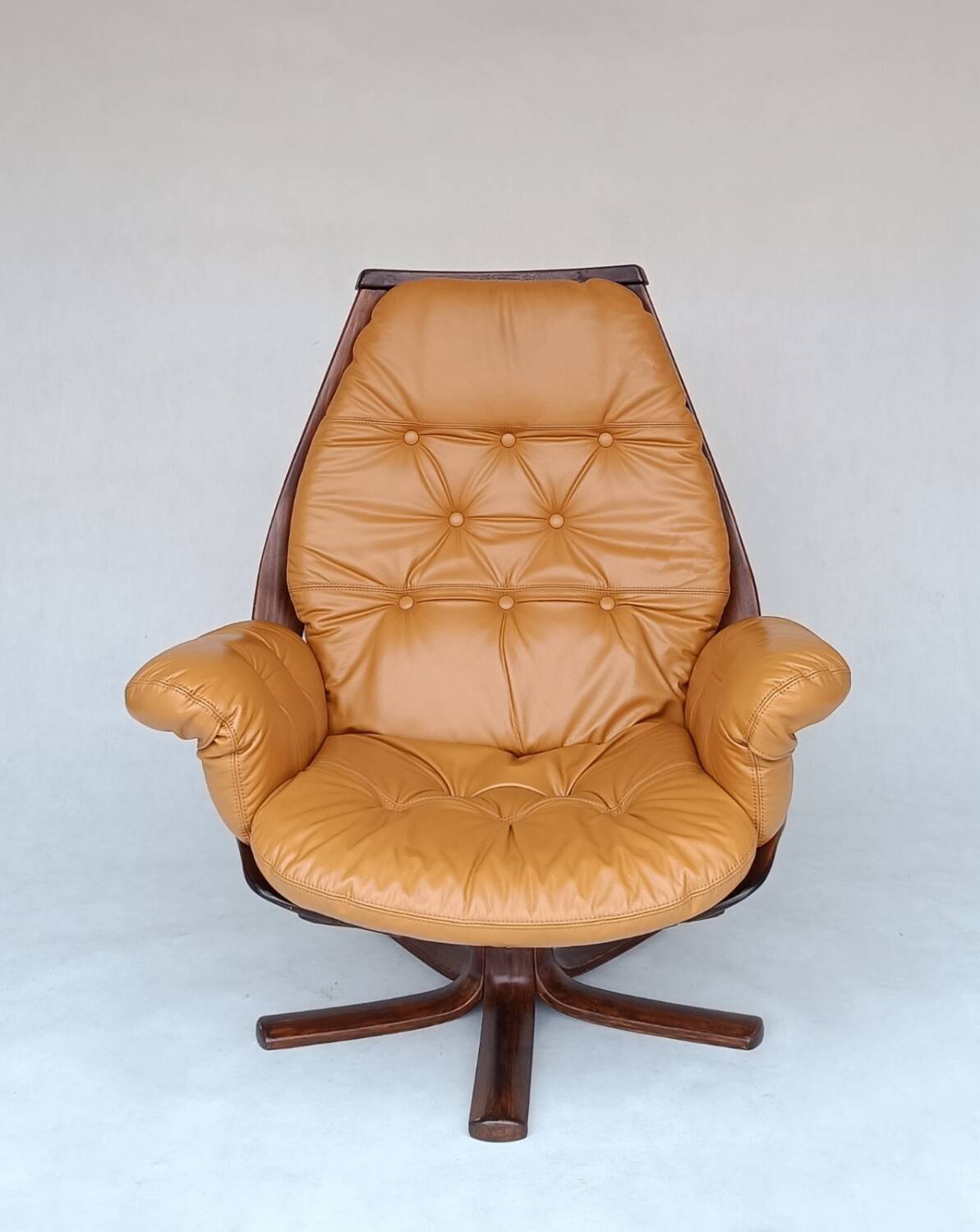 Lounge Swivel Chair by Hans Brattrud for Hove Mobler, 1970s