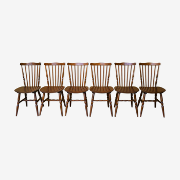 Set of 6 chairs 'Tacoma' by Baumann, 60s editions