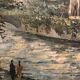 Oil on canvas representing Notre-Dame de Paris post-impressionist