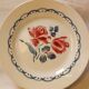 Set of 8 old flat plates from digoin sarreguemines earthenware factories - cannes model