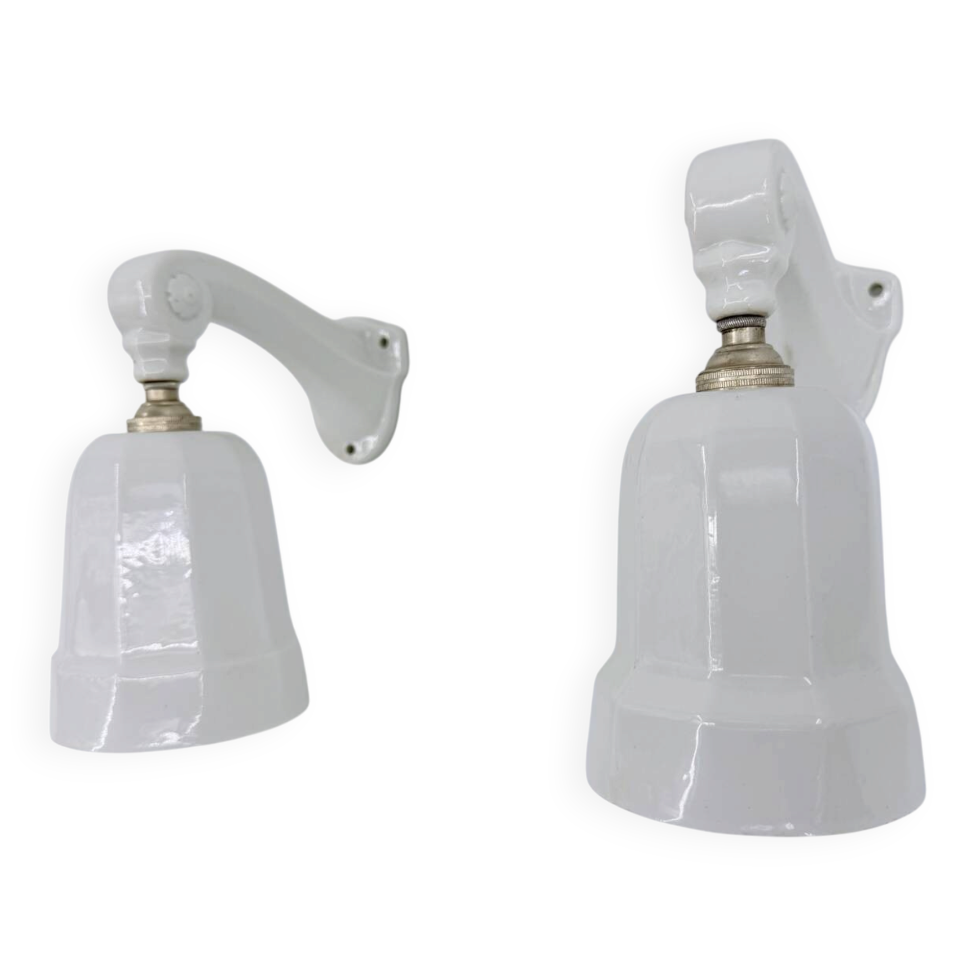 Art Deco porcelain wall lights