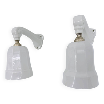 Art Deco porcelain wall lights