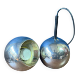 Pair of vintage Space Age pendant wall lights, "Eyeball" model, 1970s