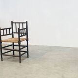 1930's Bobbin easy chair low back