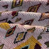 Moroccan bohemian Berber rug in multicoloured wool.