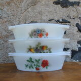 Oval dishes various models - arcopal - 70s - authentic vintage