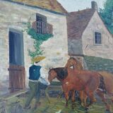 Old naive painting
