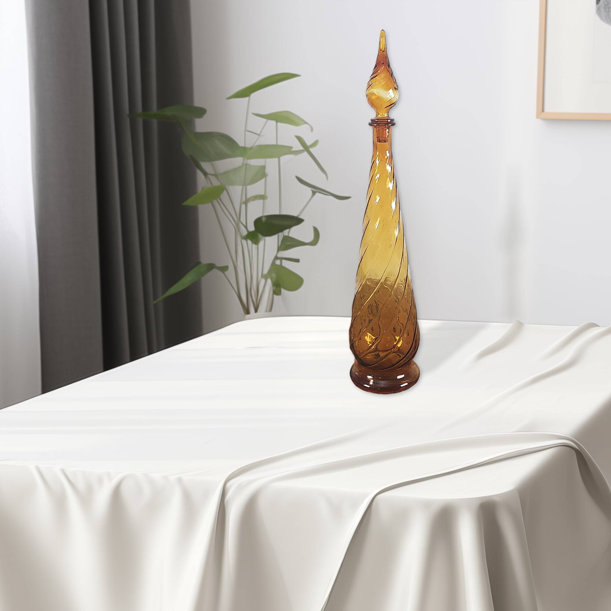 Italian amber genius decanter