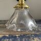 Applique vintage en verre holophane