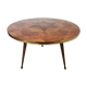 Round tripod coffee table compass foot