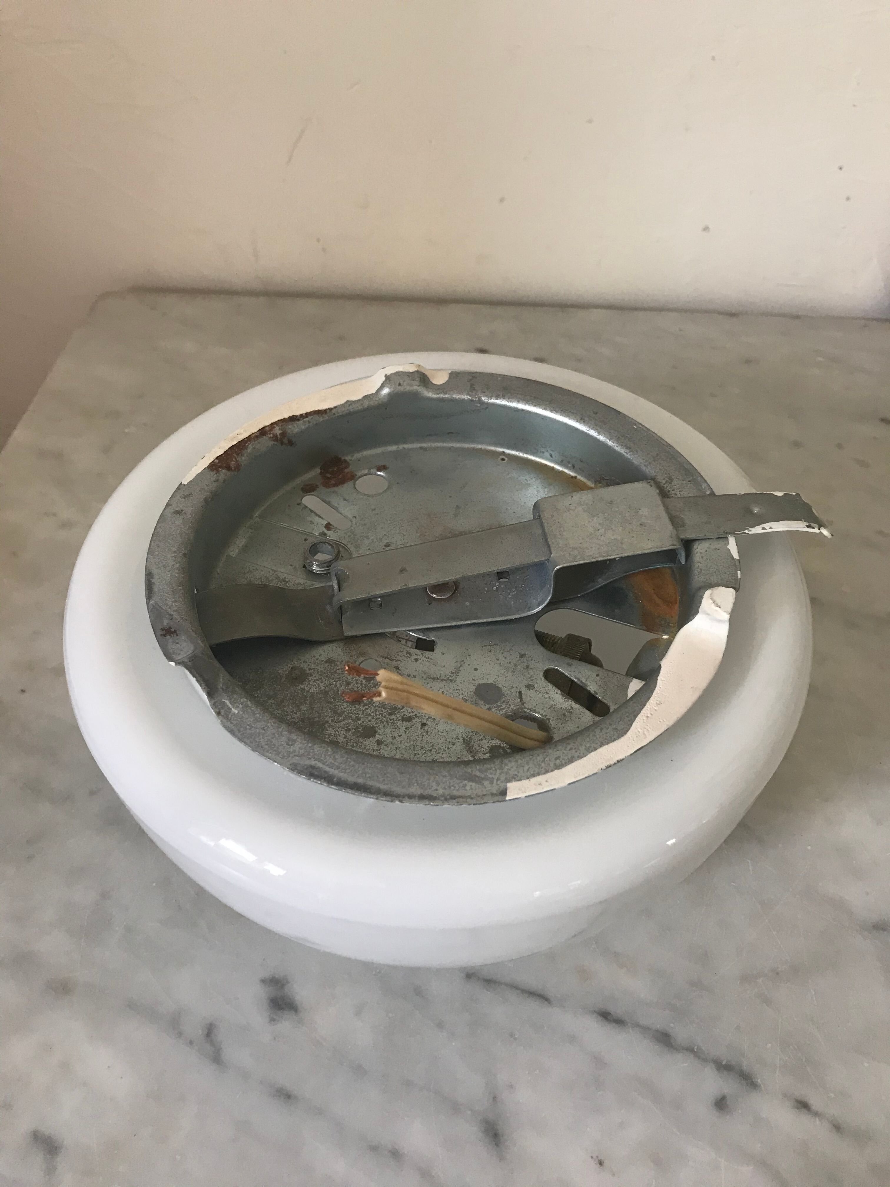 Wall light in vintage opaline 20 cm