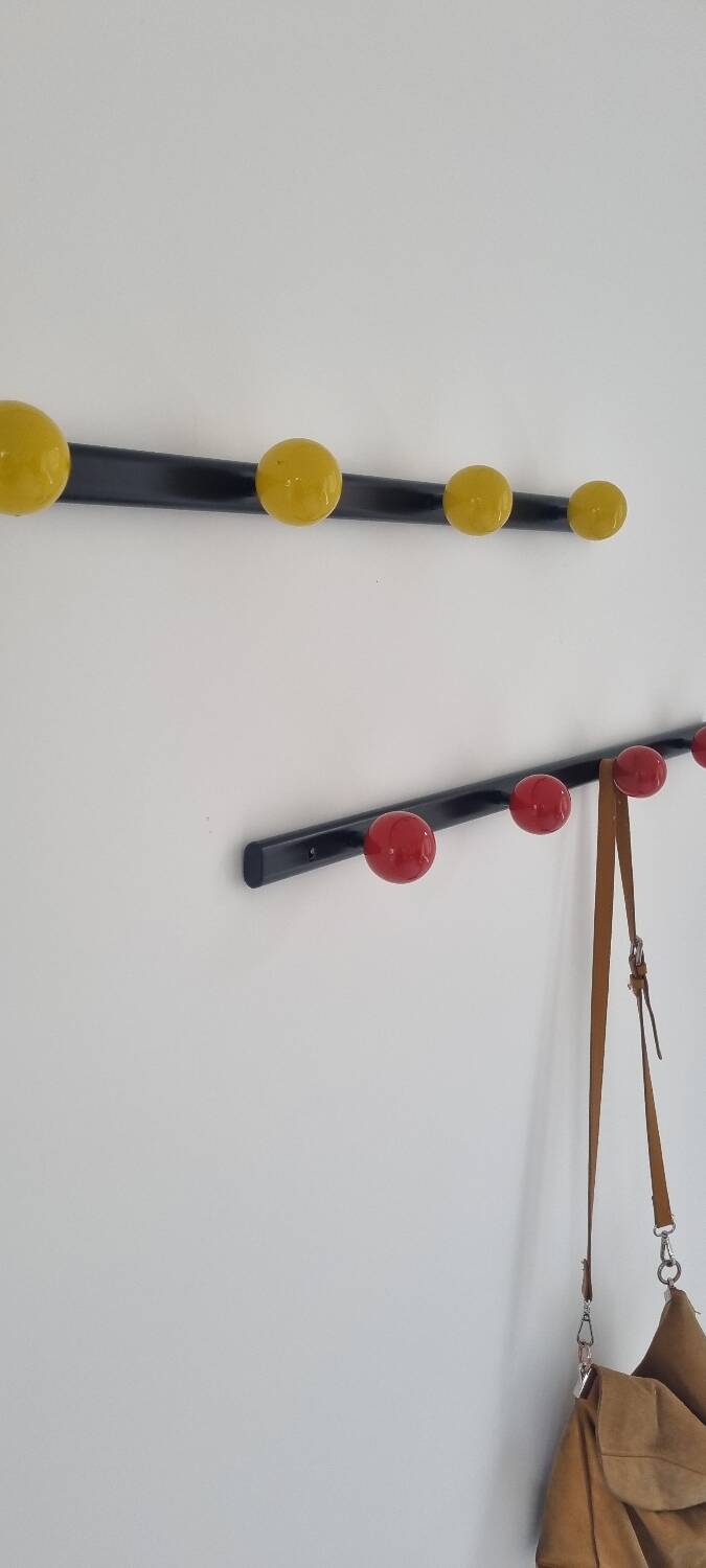 Duo of 4 and 5 ball coat racks