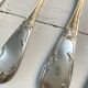 6 silver-plated floral spoons