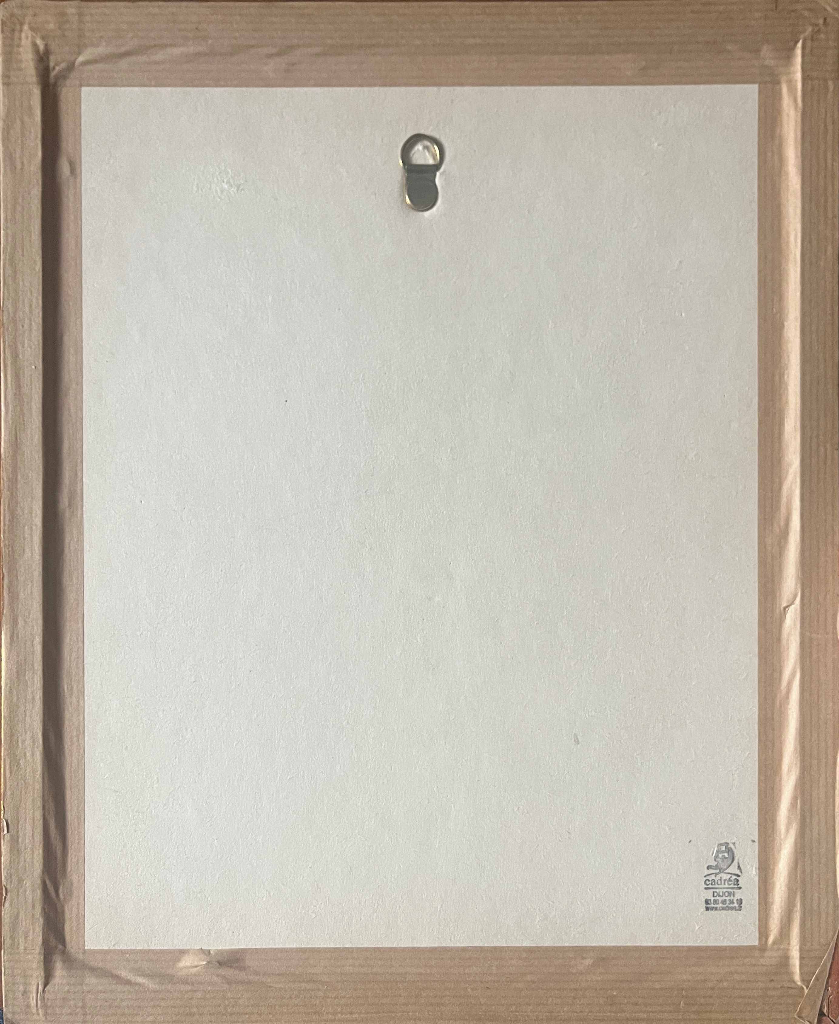 HSP painting "Bouquet of roses" in vase signed Florent + frame