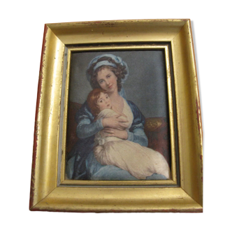Tableau Mme Comtesse Von Schoefeld et sa fille