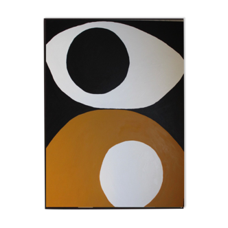 Abstract painting L'OEIL 100x81