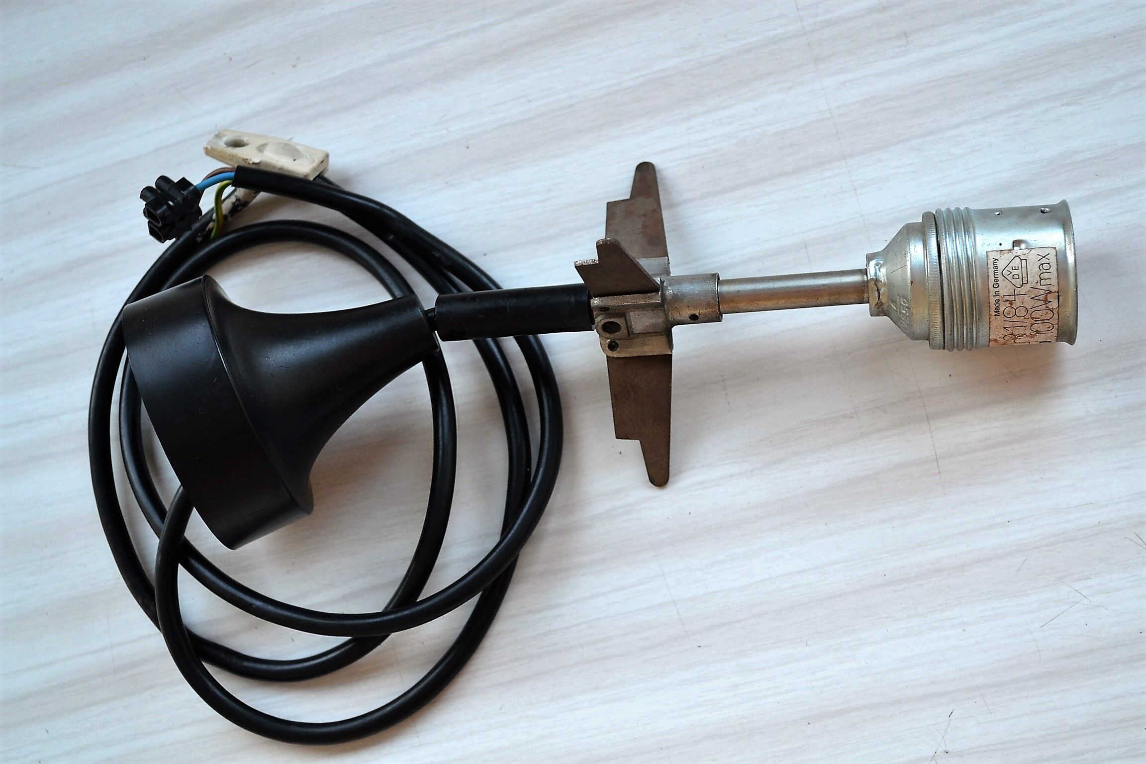 Atomic Age Staff Germany opaline hanging lamp 70