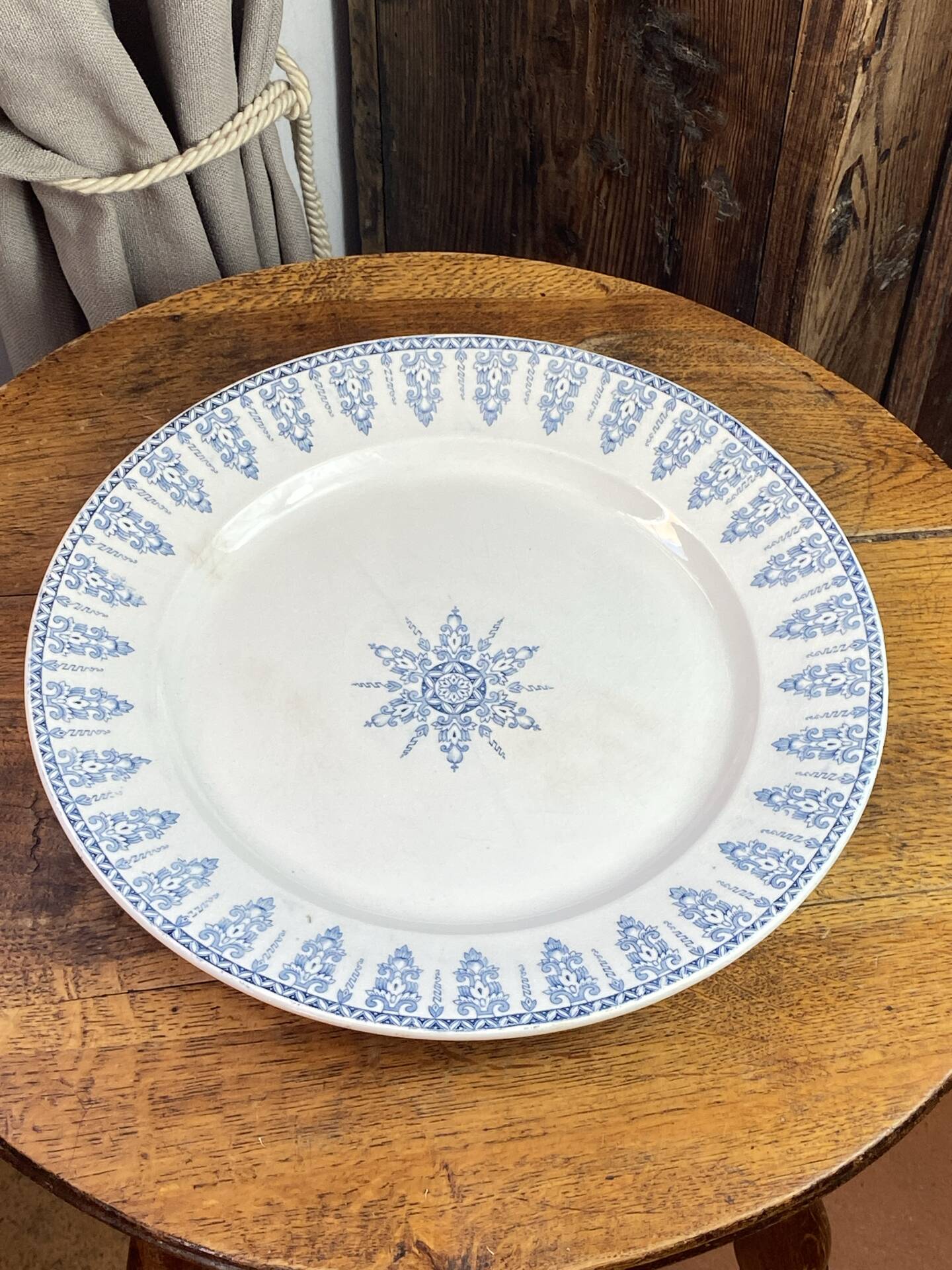 Serving dish, ironstone, Annam collection, Gien