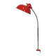 Large Red Industrial German Workshop Table Lamp from Helo Leuchten, 1950s