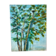 Tableau huile sur toile paysage arbre signé vintage