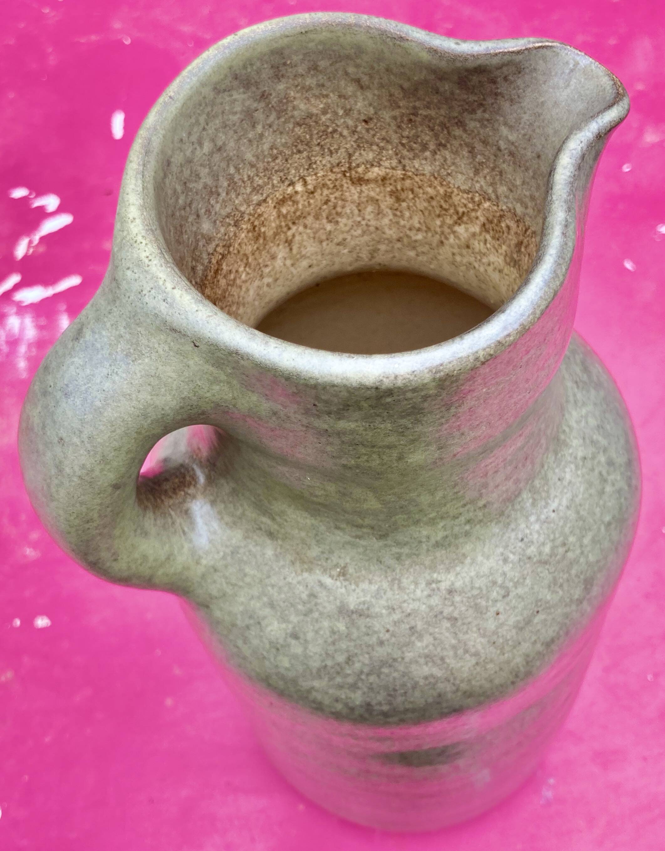 ceramic pitcher pitcher signed Max idlas-era Jouve, vintage 50/60's