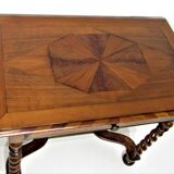 Marked writing table with 1 drawer