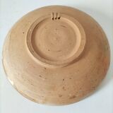 Large handcrafted glazed bowl – radiant floral decoration