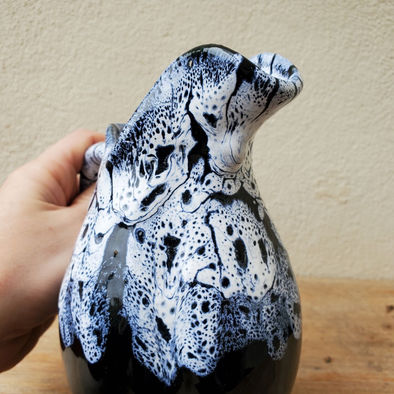 Fat Lava ceramic vase pitcher