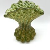 Vase en verre de Murano à inclusions d’or – Italie, vers 1960