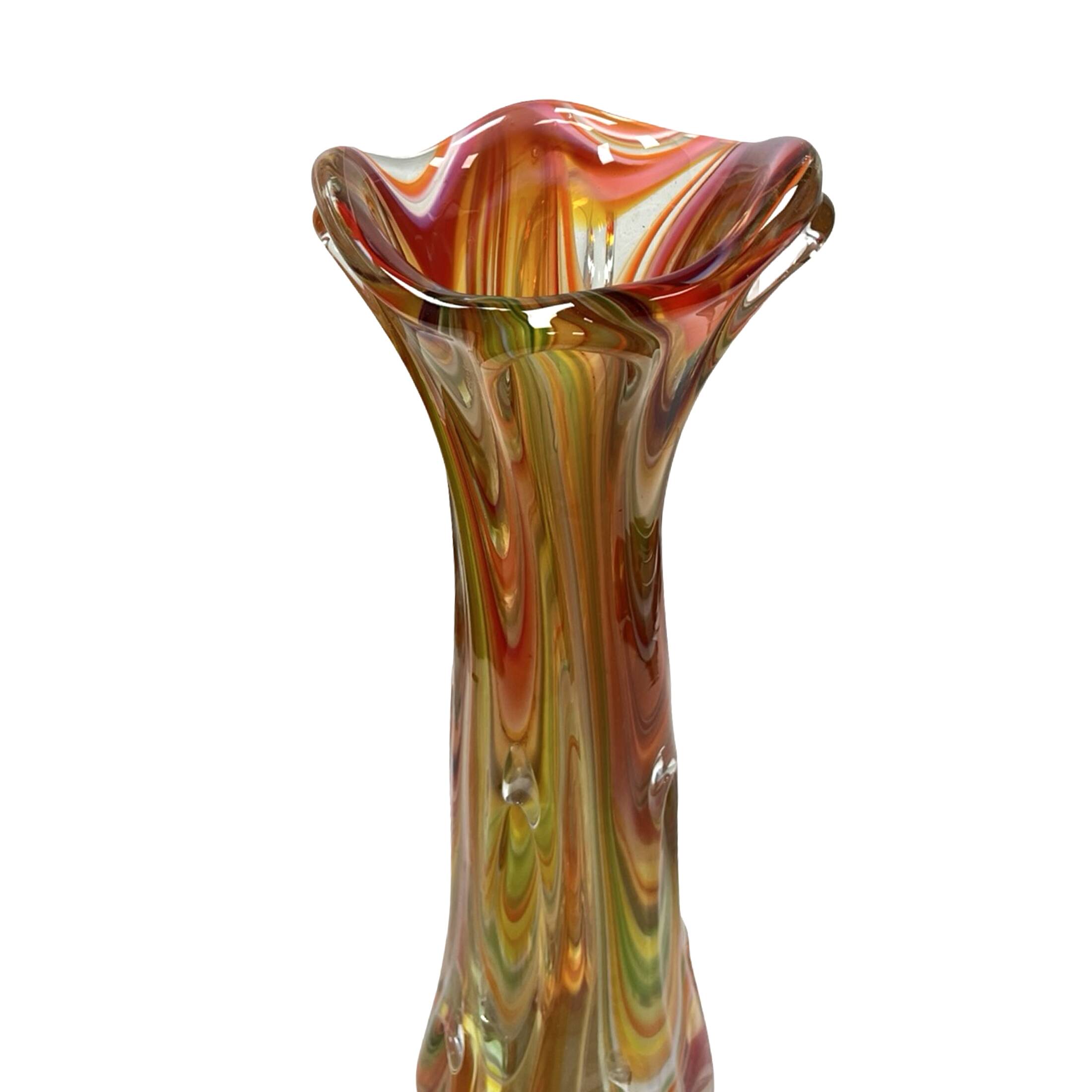 "Sękacz" vase – Ząbkowice Śląskie steelworks, Poland 1970s (42 cm)