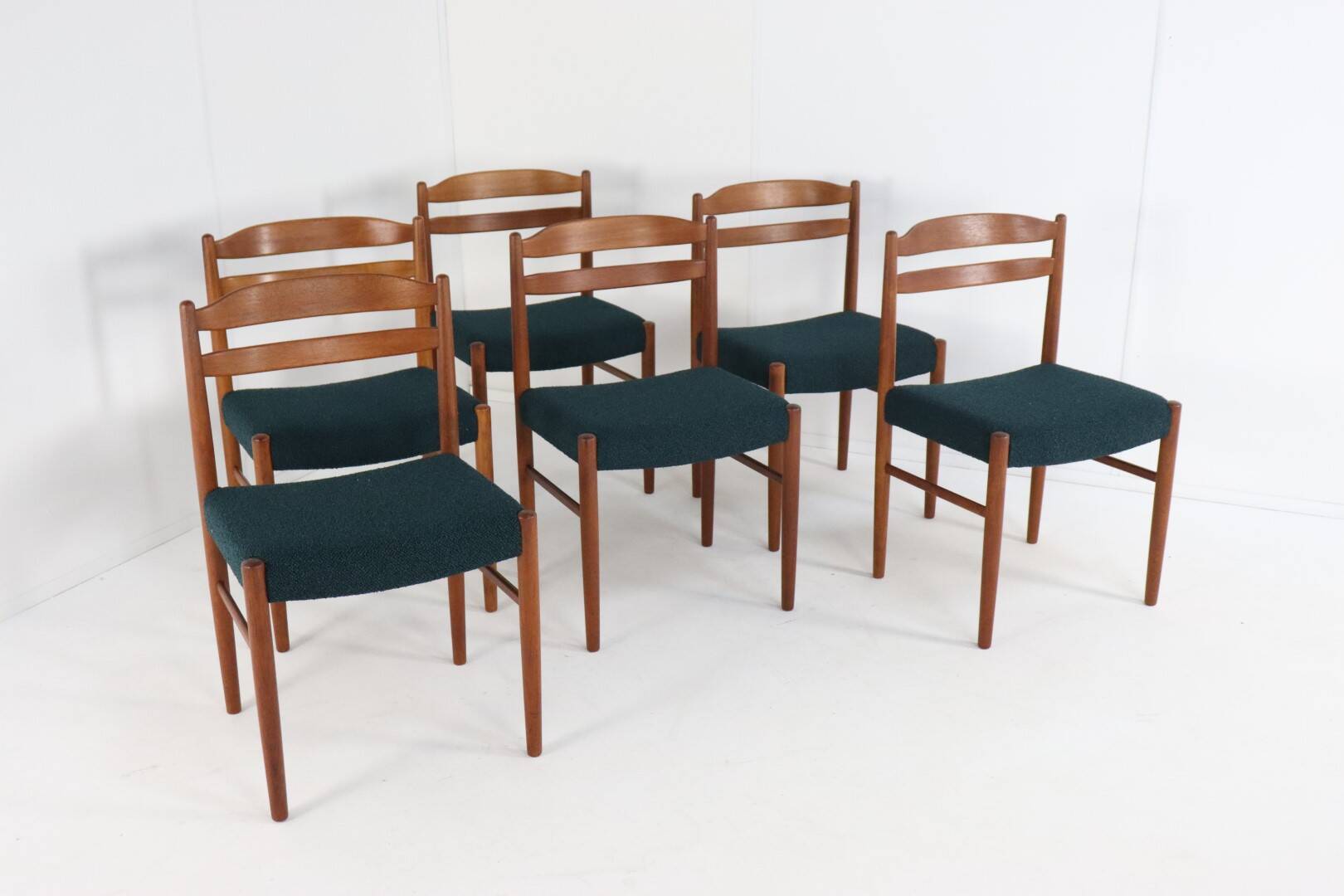 Set of 6 Carl Ekström for Albin Johansson chairs 'Dalarna' teak