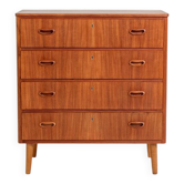 Commode en teck suédois, années 1960